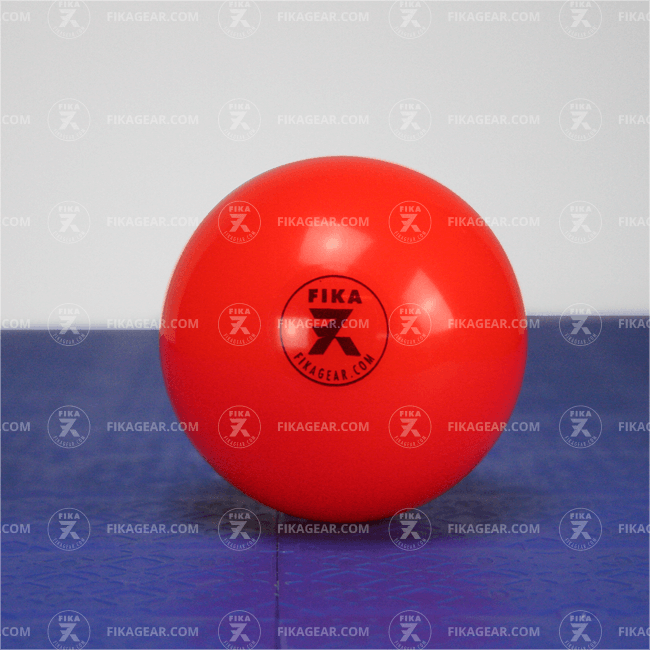 Indoor competition ball, yellow and red. Per 6 pieces